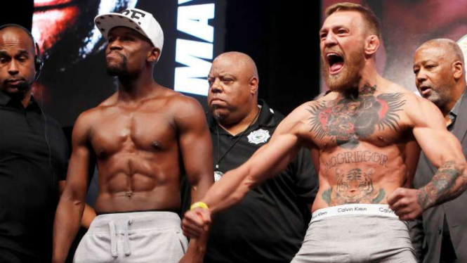 Jelang duel  Floyd Mayweather Jr vs Conor McGregor