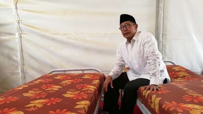 Menteri Agama yang juga Amirul Hajj Lukman Hakim Saifuddin di Arafah
