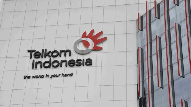 Logo Telkom Indonesia.