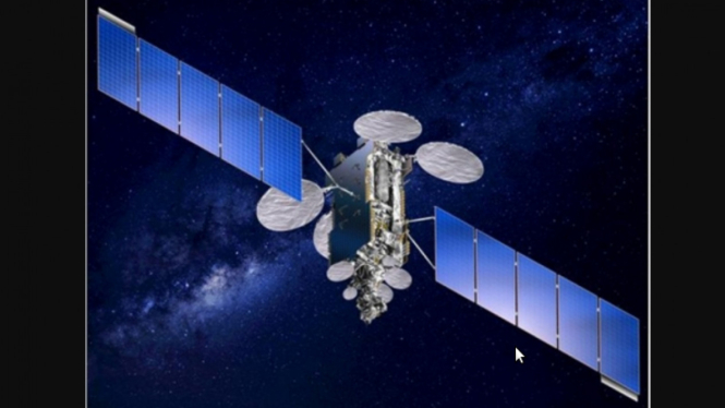 Satelit Telkom 1 atau A2100 buatan Lockheed Martin.