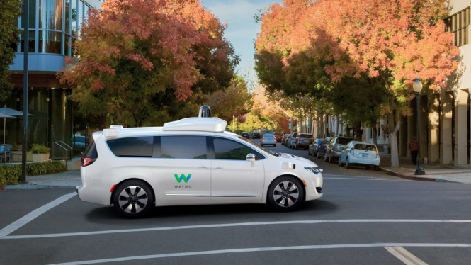 Ilustrasi mobil otonom Waymo