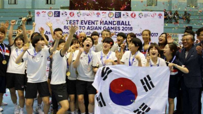 Tim Korea Selatan Juara I Kejuaraan Bola Tangan Asia Remaja Putri VII