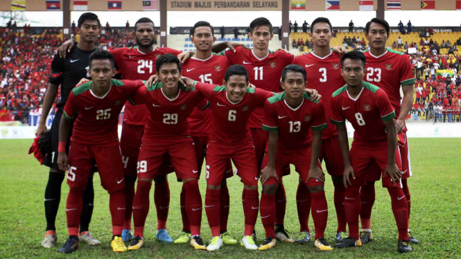 Timnas U-22 Indonesia vs Myanmar di SEA Games 2017