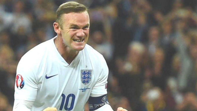 Wayne Rooney saat masih memperkuat Timnas Inggris