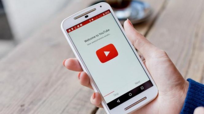 YouTube di smartphone.