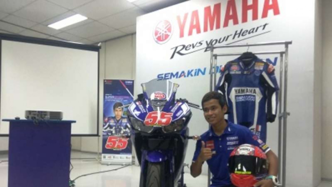 Galang Hendra, pembalap Yamaha Indonesia di World Supersport 300.
