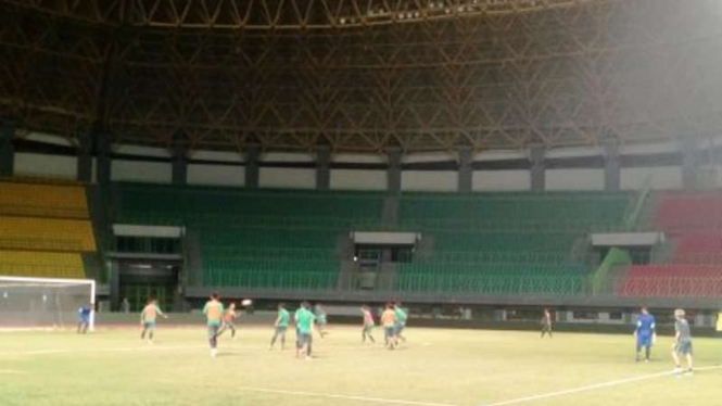 Latihan Timnas jelang laga kontra Fiji.