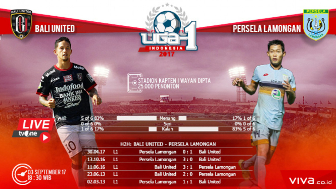 Laga Liga 1; Bali United vs Persela Lamongan