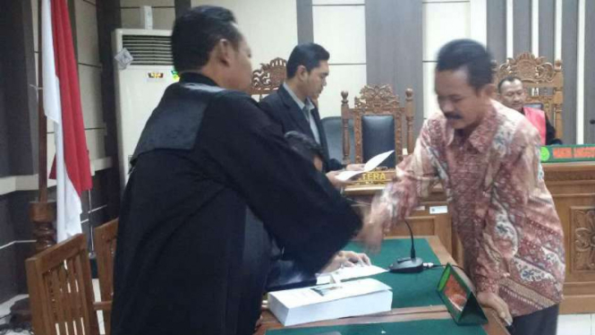 Sidang vonis suap Sekda Kebumen Adi Pandoyo di Pengadilan Tipikor Semarang