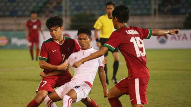 Laga Timnas Indonesia U-19 vs Myanmar