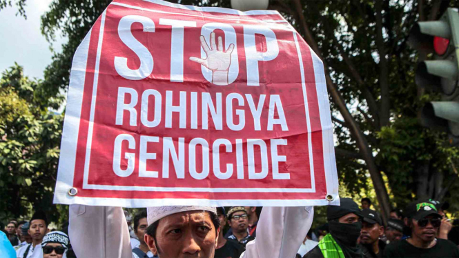 Aksi Solidaritas Rohingya Menentang Genosida