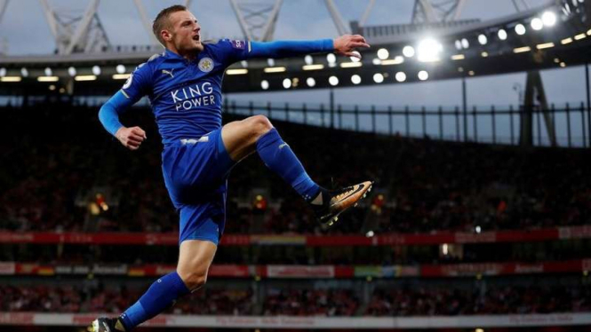 Penyerang Leicester City, Jamie Vardy