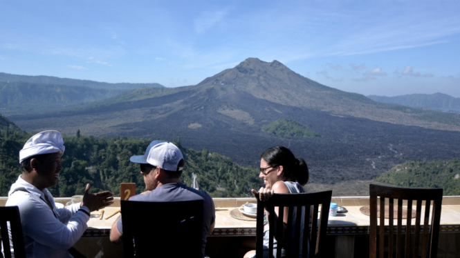 Kawasan wisata Geopark Gunung Batur, Kintamani, Bali