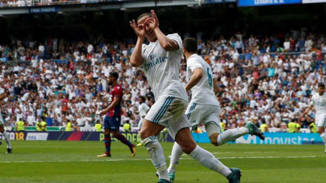 Winger Real Madrid, Lucas Vazquez rayakan gol