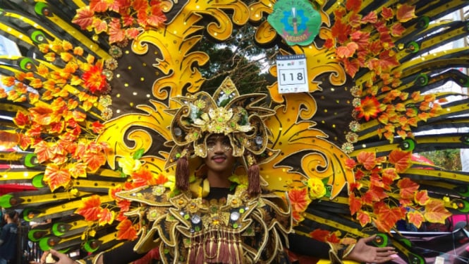 Peserta Malang Flower Carnival 2017.