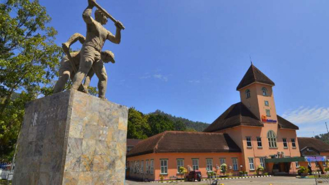 Destinasi wisata kota tua di Sawahlunto, Sumatera Barat.