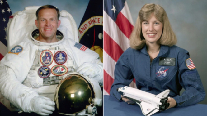 Astronaut pasangan suami istri, Mark Lee dan Jan Davis