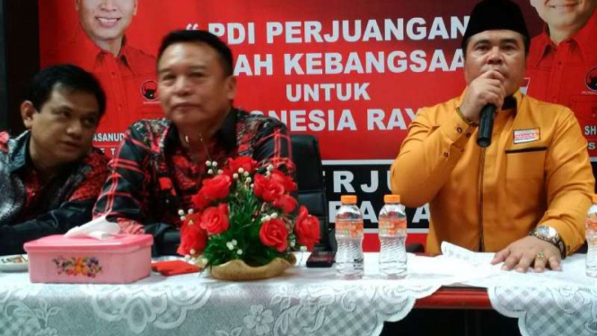 Ketua DPD Hanura Jabar Aceng Fikri temui DPD PDIP Jabar