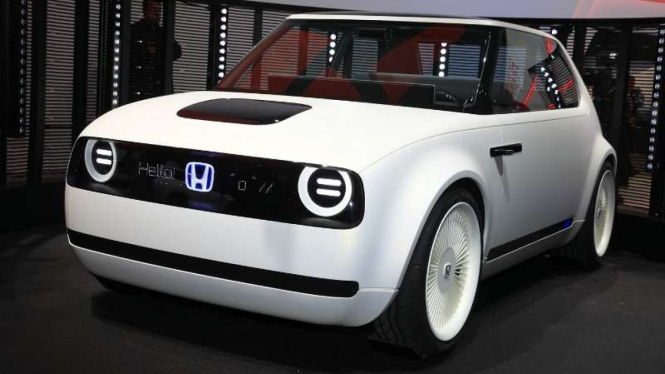 Honda Urban EV Concept dipamerkan di Frankfurt Motor Show 2017.