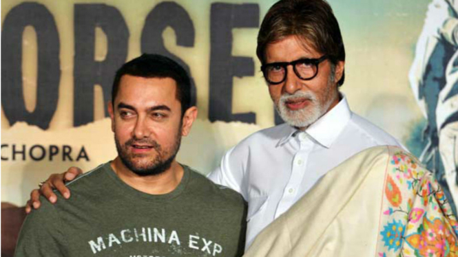 Aamir Khan dan Amitabh Bachchan 