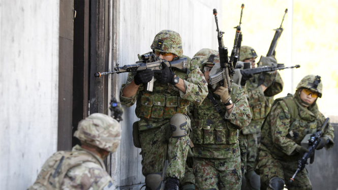 Pasukan Bela Diri Jepang Ikuti Latihan Perang Bersama Tentara AS