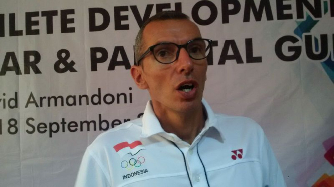Pelatih Renang Indonesia, David Armandoni.