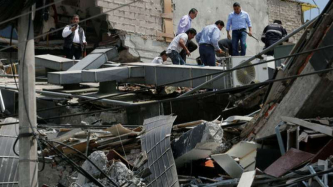 Gempa kuat guncang Meksiko, Selasa, 19 September 2017