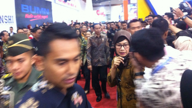 Presiden Jokowi di IDB Expo 2017