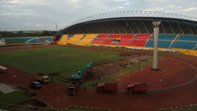 Renovasi Stadion Gelora Jakabaring, Palembang, terancam molor