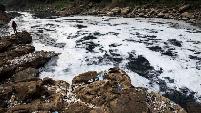 Pencemaran Sungai Citarum di Bandung, Jawa Barat