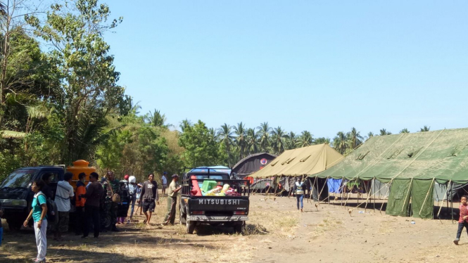 Lokasi Pengungsian Warga di Kaki Gunung Agung