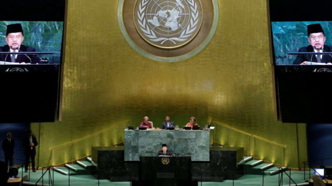 Wakil Presiden Jusuf Kalla pidato di Sidang Tahunan Majelis Umum PBB