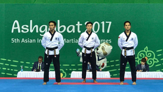 Tim pomsae putra Indonesia di AIMAG 2017