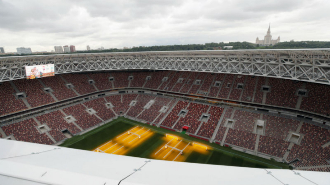 Penampakan Stadion Luzhniki, Rusia, jelang Piala Dunia 2018