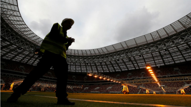 Stadion Luzhniki, Rusia, siap sambut Piala Dunia 2018