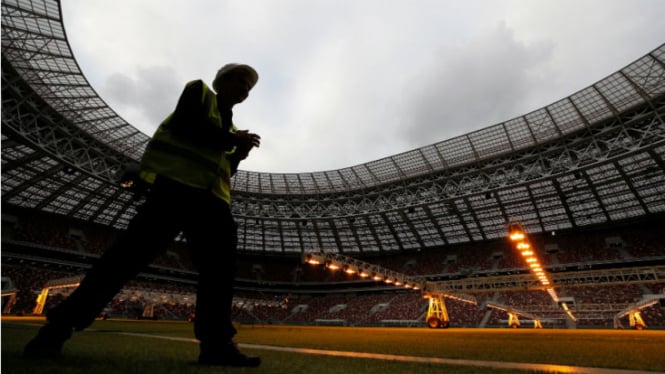 Stadion Luzhniki, Rusia, siap sambut Piala Dunia 2018