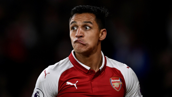 Bintang Arsenal, Alexis Sanchez.