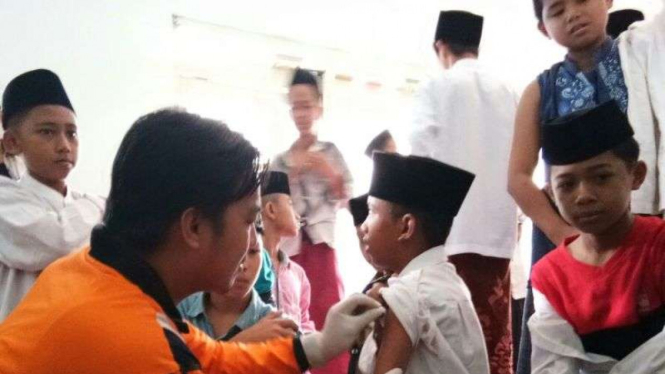 Imunisasi MR di Kabupaten Bangkalan, Madura, Jawa Timur