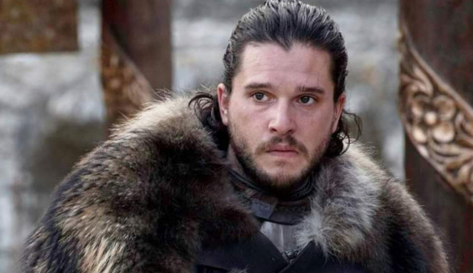Kit Harington sebagai Jon Snow di serial Game of Thrones.