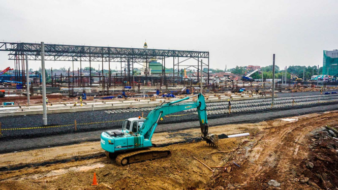 Perkembangan Konstruksi Mass Rapid Transit (MRT) Lebak Bulus