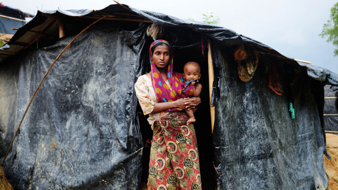 Perempuan pengungsi Rohingya 