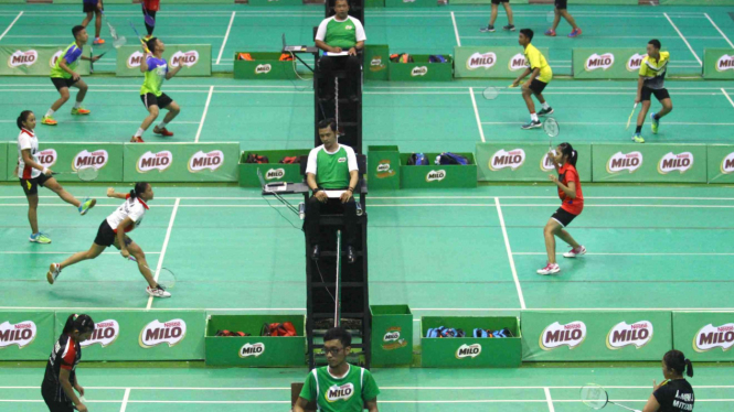Suasana SIRNAS-MILO Badminton Competition Malang.
