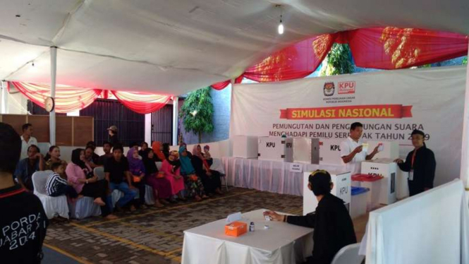 KPU Simulasi Pemilu 2019 di Bogor