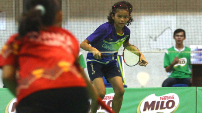 Evelin Gracia Parapat, juara Sirnas Milo Malang 2017. 