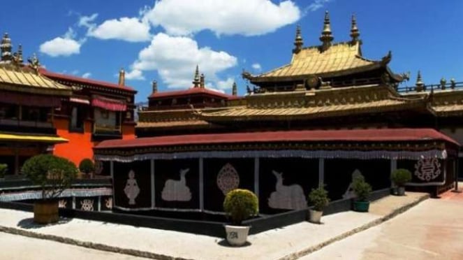 Templo Jokhang no Tibete