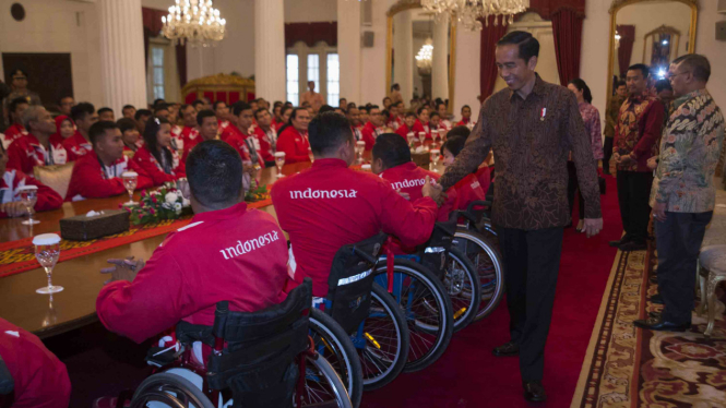 Kemeriahan Pertemuan Atlet ASEAN Paragames dengan Presiden Jokowi