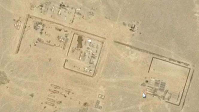 Kamp Shorabak Afghanistan di Google Earth