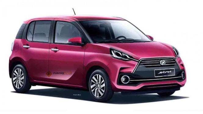 Sketsa Daihatsu Sirion baru.