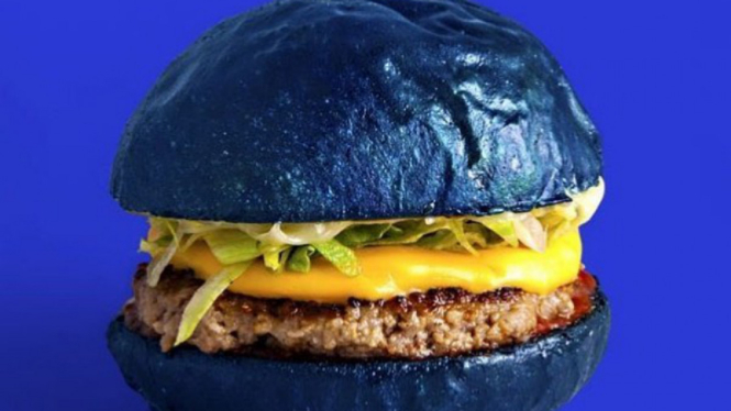 Burger biru.