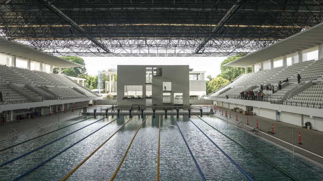 Renovasi Kolam Aquatic GBK